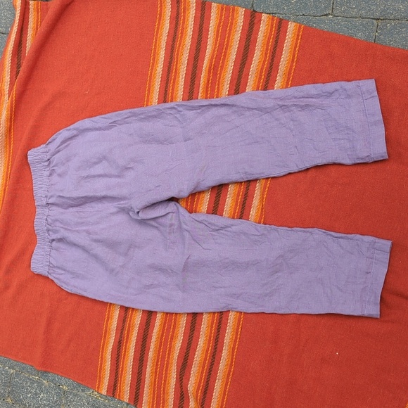 Loose Linen Pants, Dusty Lavender, Women's Size M/L - Picture 9 of 16